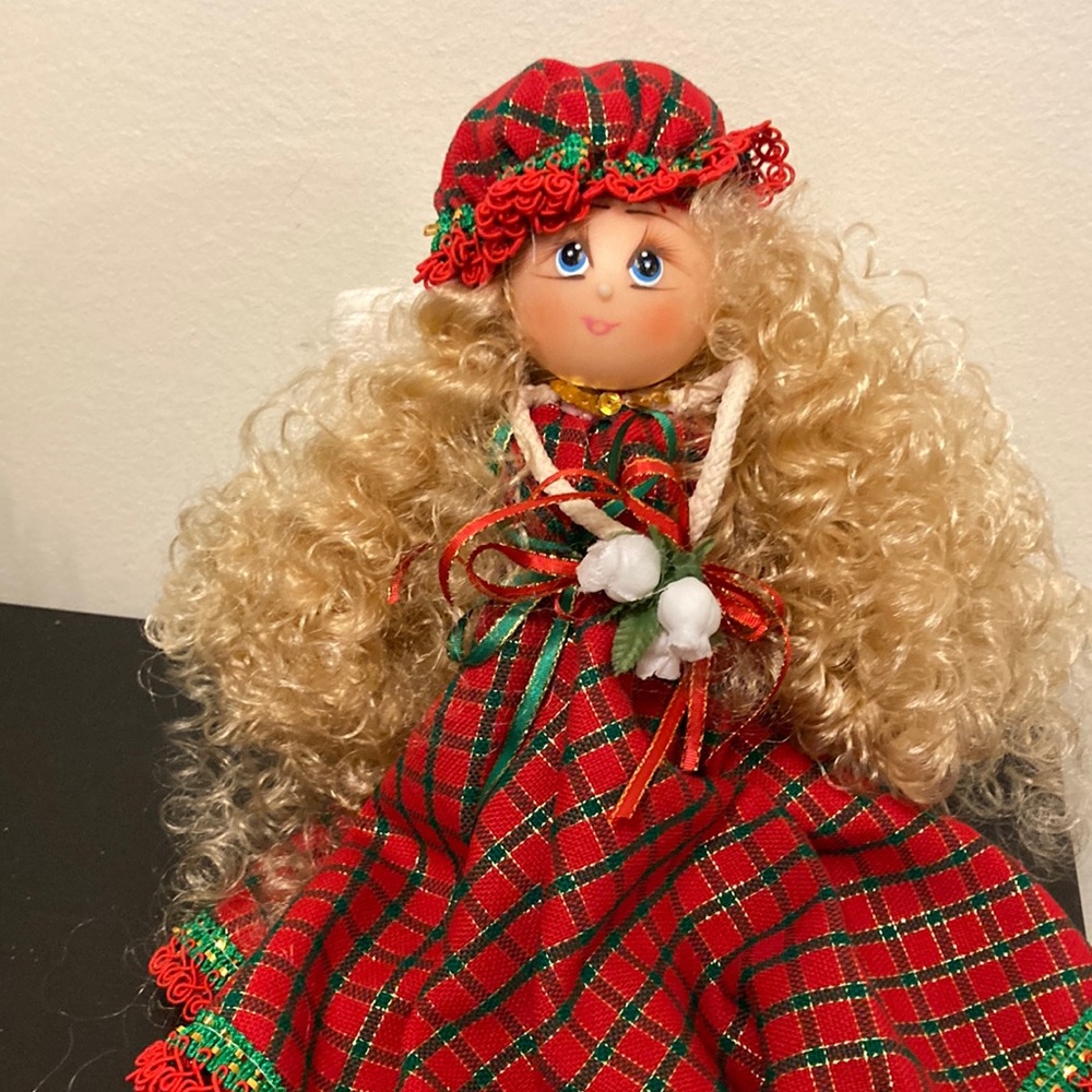 Beautiful handmade Christmas dolls
